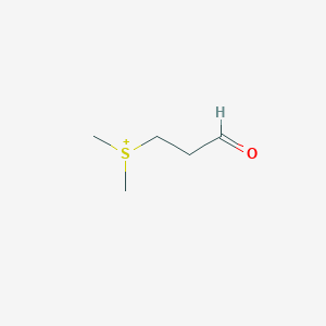 molecular formula C5H11OS+ B1258502 3-Dimethylsulfoniopropionaldehyde 