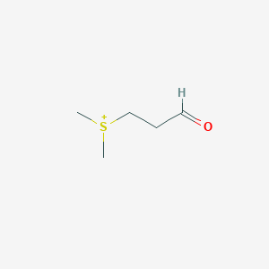 molecular formula C5H11OS+ B1258502 3-二甲基磺基丙醛 