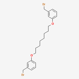 B12585229 1,1'-[Octane-1,8-diylbis(oxy)]bis[3-(bromomethyl)benzene] CAS No. 560086-33-1