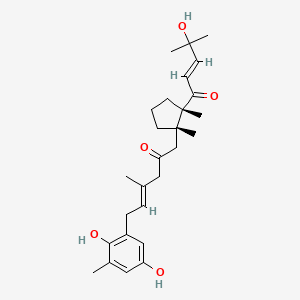 molecular formula C27H38O5 B1258540 Methoxybifurcarenone 