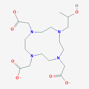 molecular formula C17H29N4O7-3 B1258545 HP-DO3A(3-) 
