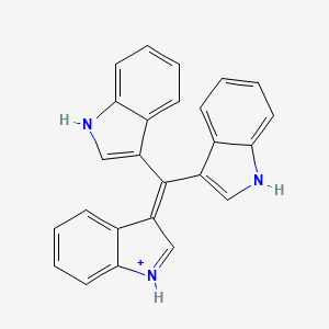 molecular formula C25H18N3+ B1258547 Turbomycin A 