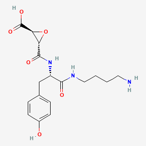 molecular formula C17H23N3O6 B1258555 Cathestatin B 