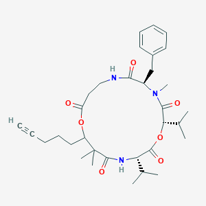 molecular formula C33H47N3O7 B1258556 Yanucamide A 