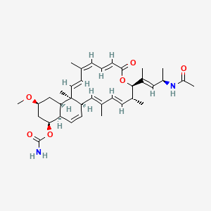 [(1R,2E,4E,6R,7R,10E,12Z,14E,16R,17R,19S,21S,22R)-7-[(E,4R)-4-acetamidopent-2-en-2-yl]-19-methoxy-3,6,13,16-tetramethyl-9-oxo-8-oxatricyclo[14.8.0.017,22]tetracosa-2,4,10,12,14,23-hexaen-21-yl] carbamate