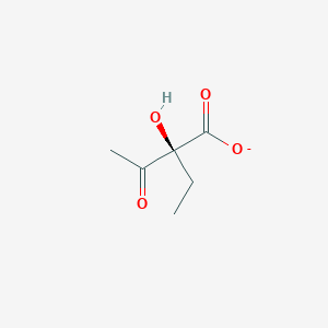 molecular formula C6H9O4- B1258566 (S)-2-acetyl-2-hydroxybutanoate 