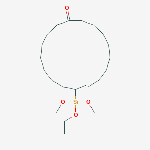 9-(Triethoxysilyl)cycloheptadec-9-EN-1-one