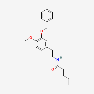 Pentanamide, N-[2-[4-methoxy-3-(phenylmethoxy)phenyl]ethyl]-