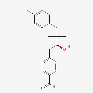 Benzaldehyde, 4-[(2S)-2-hydroxy-3,3-dimethyl-4-(4-methylphenyl)butyl]-