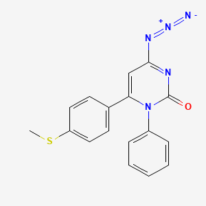 2(1H)-Pyrimidinone, 4-azido-6-[4-(methylthio)phenyl]-1-phenyl-