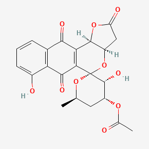 molecular formula C22H20O10 B1258624 Griseusin A 