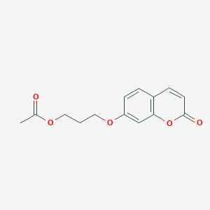 2H-1-Benzopyran-2-one, 7-[3-(acetyloxy)propoxy]-