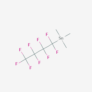 Trimethyl(nonafluorobutyl)stannane