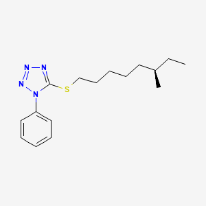 5-{[(6R)-6-Methyloctyl]sulfanyl}-1-phenyl-1H-tetrazole