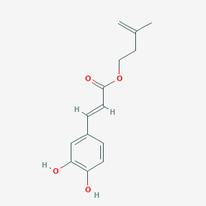molecular formula C14H16O4 B1258635 3-(3,4-Dihydroxyphenyl)acrylic acid 3-methyl-3-butenyl ester 