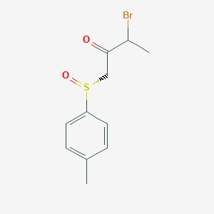 3-Bromo-1-[(R)-4-methylbenzene-1-sulfinyl]butan-2-one