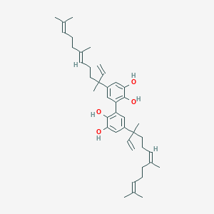 3-[2,3-Dihydroxy-5-[(6E)-3,7,11-trimethyldodeca-1,6,10-trien-3-yl]phenyl]-5-[(6Z)-3,7,11-trimethyldodeca-1,6,10-trien-3-yl]benzene-1,2-diol