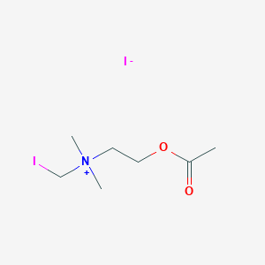 molecular formula C7H15I2NO2 B1258641 Ethanaminium, 2-(acetyloxy)-N-(iodomethyl)-N,N-dimethyl-, iodide CAS No. 38473-69-7