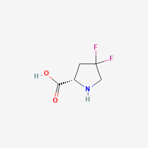 molecular formula C5H7F2NO2 B1258645 (S)-4,4-Difluoropyrrolidine-2-carboxylic acid CAS No. 52683-81-5