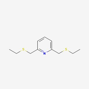 molecular formula C11H17NS2 B1258648 2,6-Bis(ethylthiomethyl)pyridine 