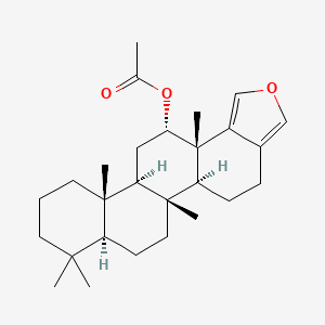 molecular formula C27H40O3 B1258656 16-Deacetoxy-12-epi-scalarafuranacetate 