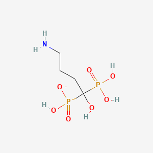 molecular formula C4H12NO7P2- B1258674 Alendronate(1-) 