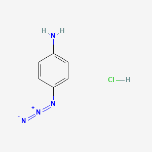 molecular formula C6H7ClN4 B1258682 4-Azidoaniline hydrochloride CAS No. 91159-79-4