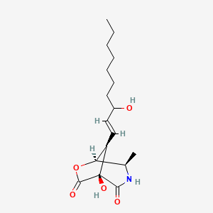 molecular formula C17H27NO5 B1258700 Awajanomycin 