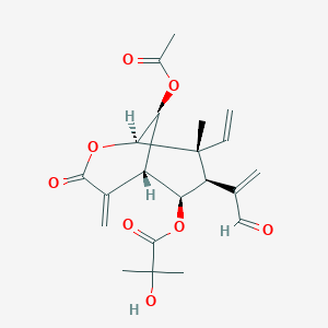 molecular formula C21H26O8 B1258702 Zinagrandinolide C 