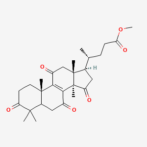 molecular formula C28H38O6 B1258723 methyl (4R)-4-[(10S,13R,14R,17R)-4,4,10,13,14-pentamethyl-3,7,11,15-tetraoxo-2,5,6,12,16,17-hexahydro-1H-cyclopenta[a]phenanthren-17-yl]pentanoate 
