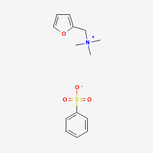 molecular formula C14H19NO4S B1258726 Furtrethonium besylate CAS No. 3481-26-3