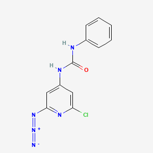 molecular formula C12H9ClN6O B1258739 Azido-CPPU 