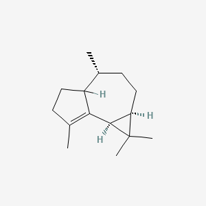 molecular formula C15H24 B1258743 (1aR,4R,7bS)-1,1,4,7-四甲基-1a,2,3,4,4a,5,6,7b-八氢环丙[e]薁 CAS No. 489-40-7