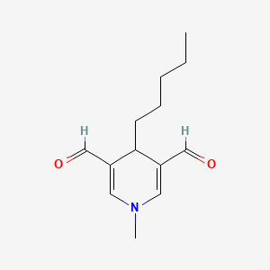 1-Methyl-4-pentyl-1,4-dihydropyridine-3,5-dicarbaldehyde