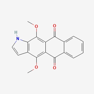molecular formula C18H13NO4 B1258755 4,11-Dimethoxy-1H-naphtho[2,3-f]indole-5,10-dione CAS No. 184529-69-9