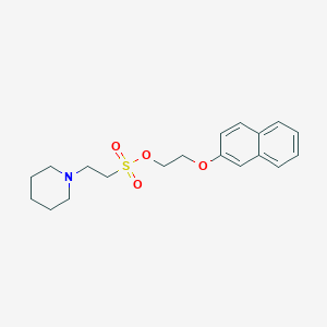 2-Piperidinoethanesulfonic acid 2-(2-naphthoxy)ethyl ester