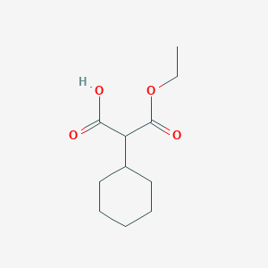 B125878 2-Cyclohexyl-3-ethoxy-3-oxopropanoic acid CAS No. 144569-86-8