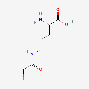 2-Amino-5-iodoacetamidovaleric acid