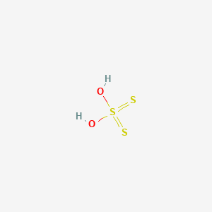 molecular formula H2O2S3 B1258796 sulfurodithioic O,O-acid 
