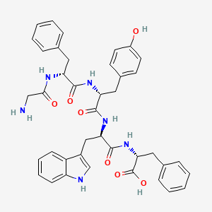 Glycyl-D-phenylalanyl-D-tyrosyl-D-tryptophyl-D-phenylalanine