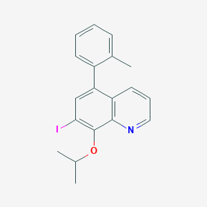 7-Iodo-5-(2-methylphenyl)-8-[(propan-2-yl)oxy]quinoline