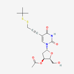 3'-O-Acetyl-5-[3-(tert-butyldisulfanyl)prop-1-yn-1-yl]-2'-deoxyuridine