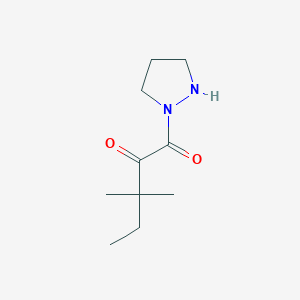 3,3-Dimethyl-1-(pyrazolidin-1-yl)pentane-1,2-dione