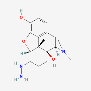 Morphinan-3,14-diol, 4,5-epoxy-6-hydrazino-17-methyl-, (5alpha)-