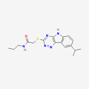 Acetamide,2-[[8-(isopropyl)-2H-1,2,4-triazino[5,6-B]indol-3-YL]thio]-N-propyl-