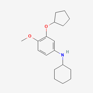 Benzenamine, N-cyclohexyl-3-(cyclopentyloxy)-4-methoxy-