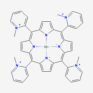 manganese;(5E,9E,15E,19E)-5,10,15,20-tetrakis(1-methylpyridin-1-ium-2-yl)porphyrin-21,22,23,24-tetraide