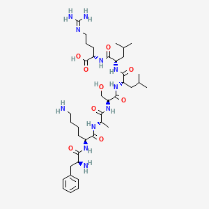 L-Phenylalanyl-L-lysyl-L-alanyl-L-seryl-L-leucyl-L-leucyl-N~5~-(diaminomethylidene)-L-ornithine