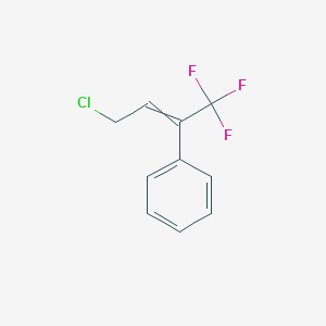 molecular formula C10H8ClF3 B12588258 (4-Chloro-1,1,1-trifluorobut-2-en-2-yl)benzene CAS No. 648425-30-3