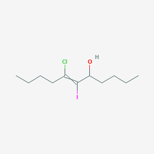 7-Chloro-6-iodoundec-6-en-5-ol